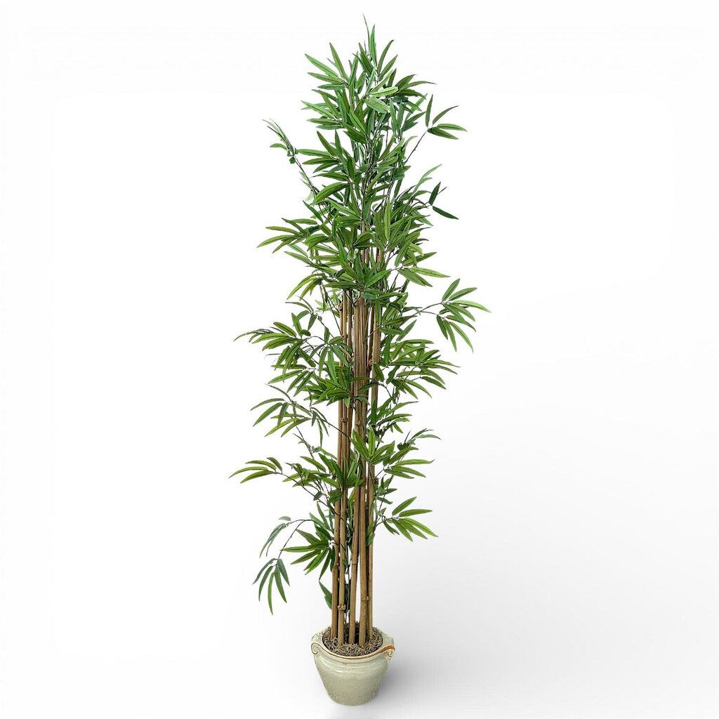 Faux Bamboo Tree in Ceramic Planter - Acosta's Home