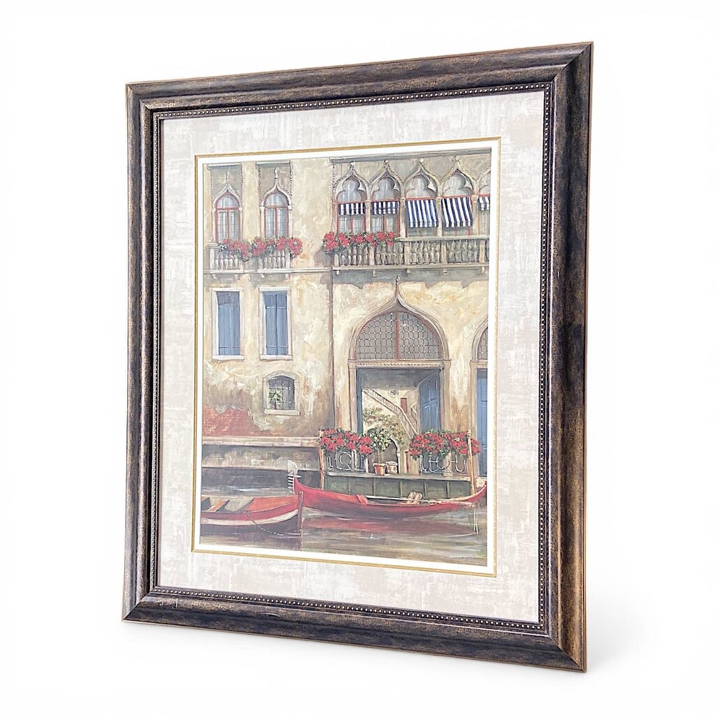 Framed Venice Canal Artwork Print - Acosta's Home