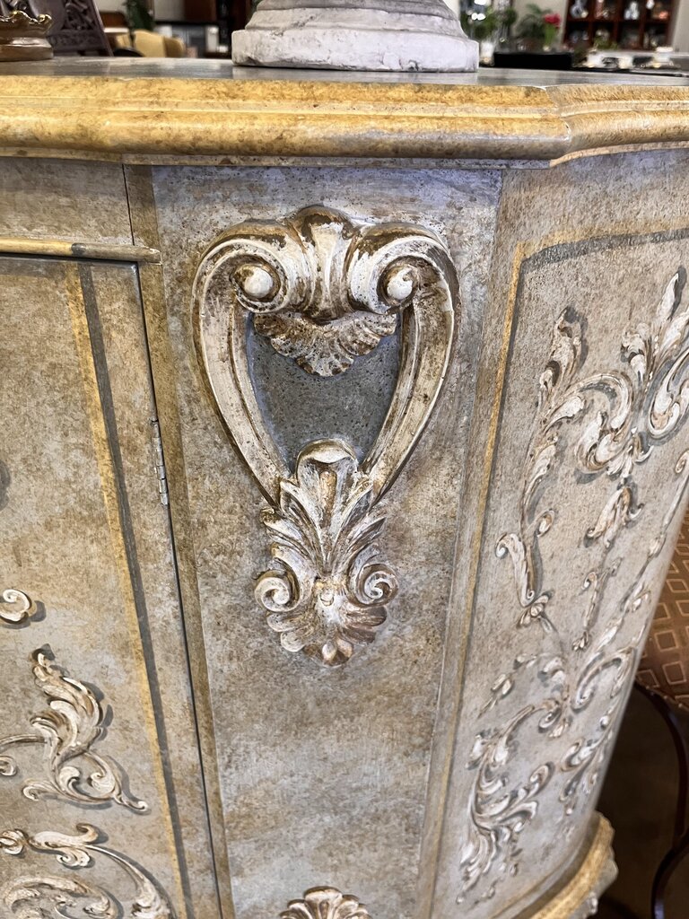 Orig Price $2876 - Painted Console Cabinet
