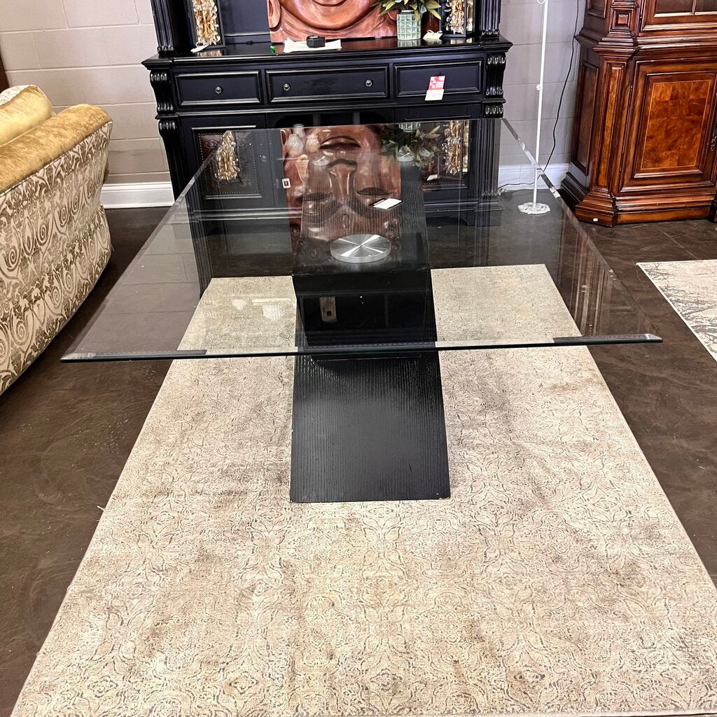 Orig Price $1910 - Modern Glass Dining Table