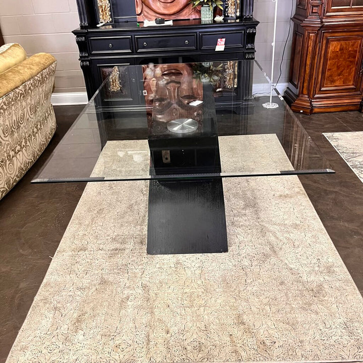 Orig Price $1910 - Modern Glass Dining Table