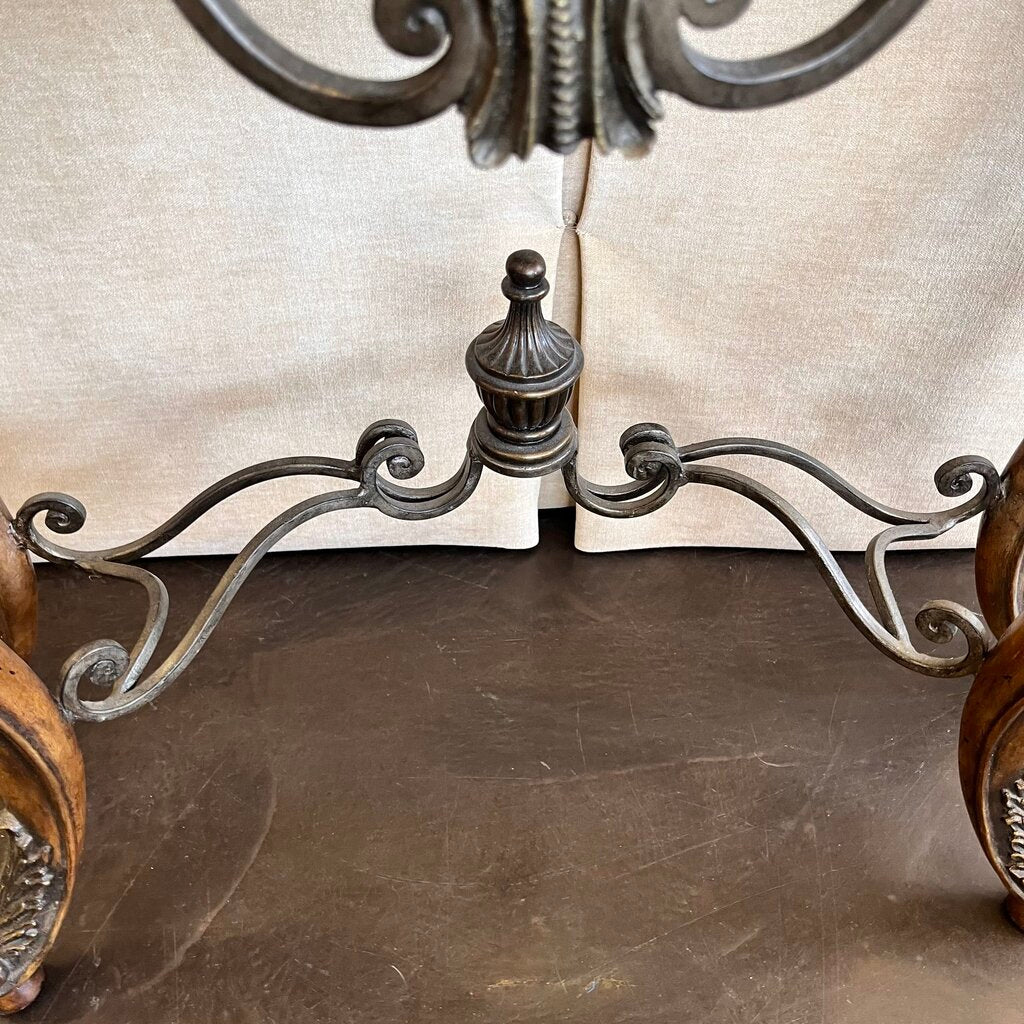 Orig Price $1100 - Ornate Sofa Table w/ Marble Top