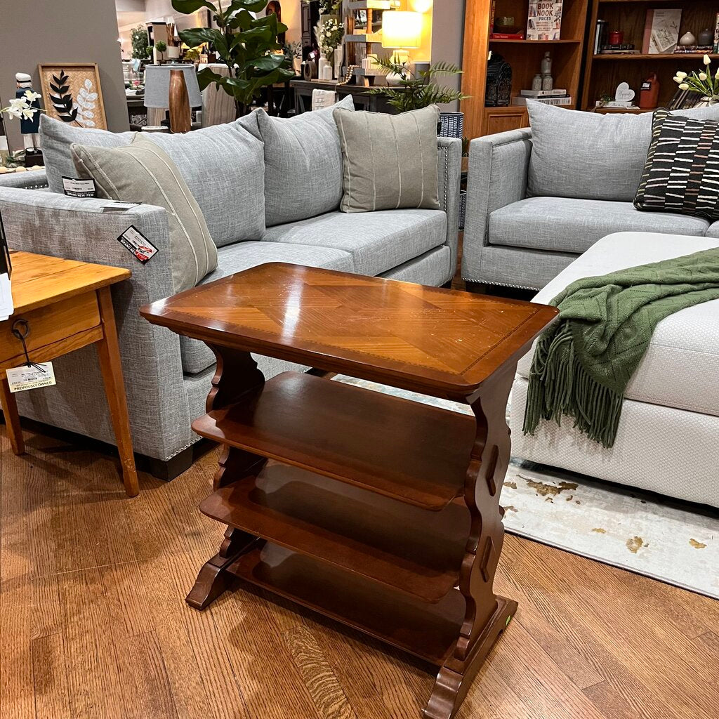 Three Tiered Etagere End Table