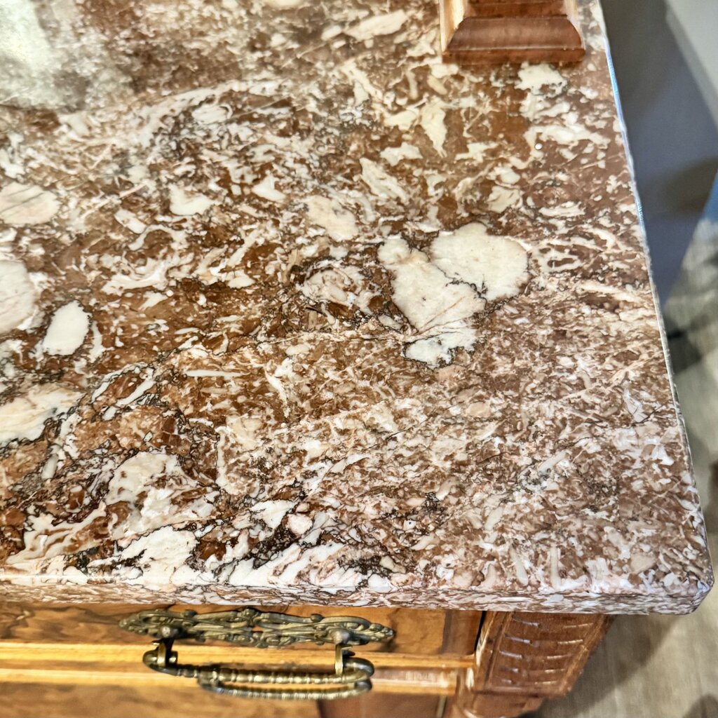 Orig. Price $3000 - 19th Century Eastlake-Style Marble Top Sideboard