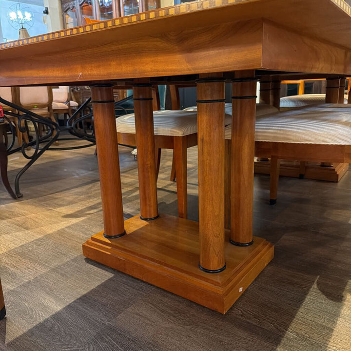 Biedermeier-style Dining Table with 6 Chairs