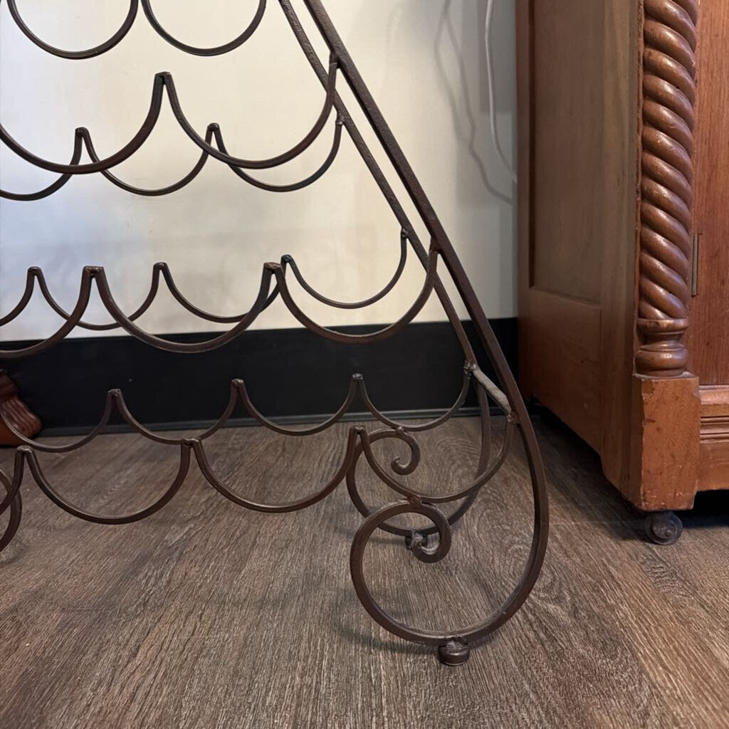 15 Bottle Wine Rack with Glass Top