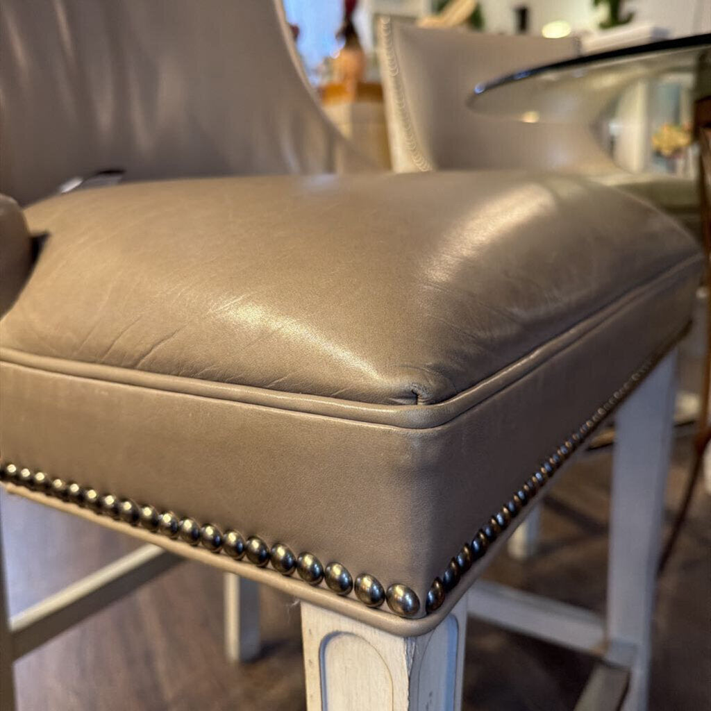 Custom Leather and Upholstry Counter Stool