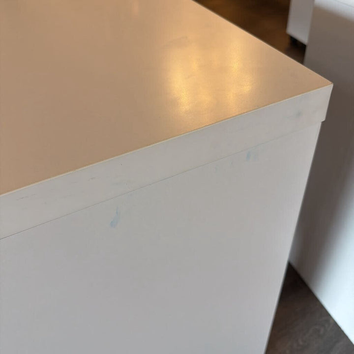 * Modern Minimalist Bow-front Writing Desk