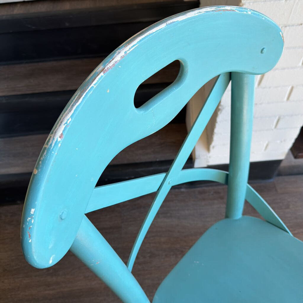 Intentionally Distressed Cross-back Side Chair