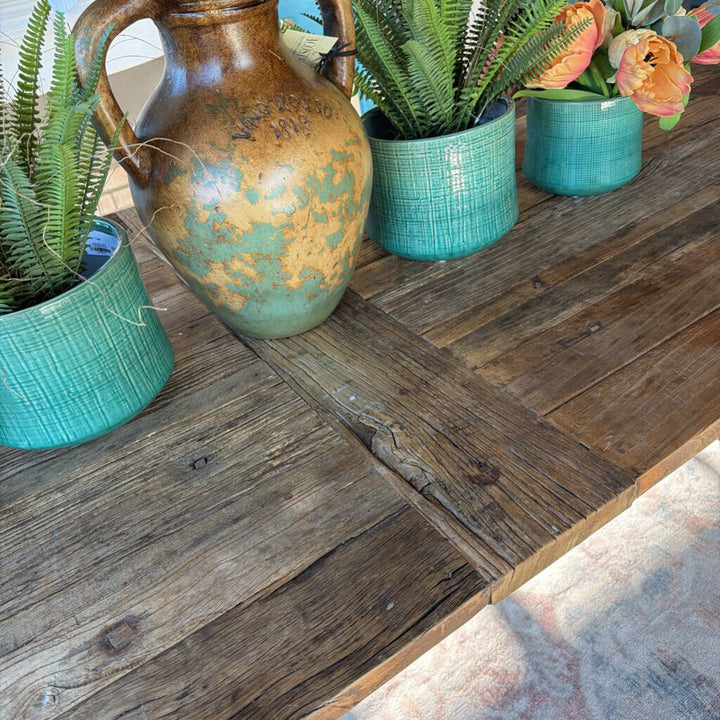 Urban Rustic Plank Dining Table