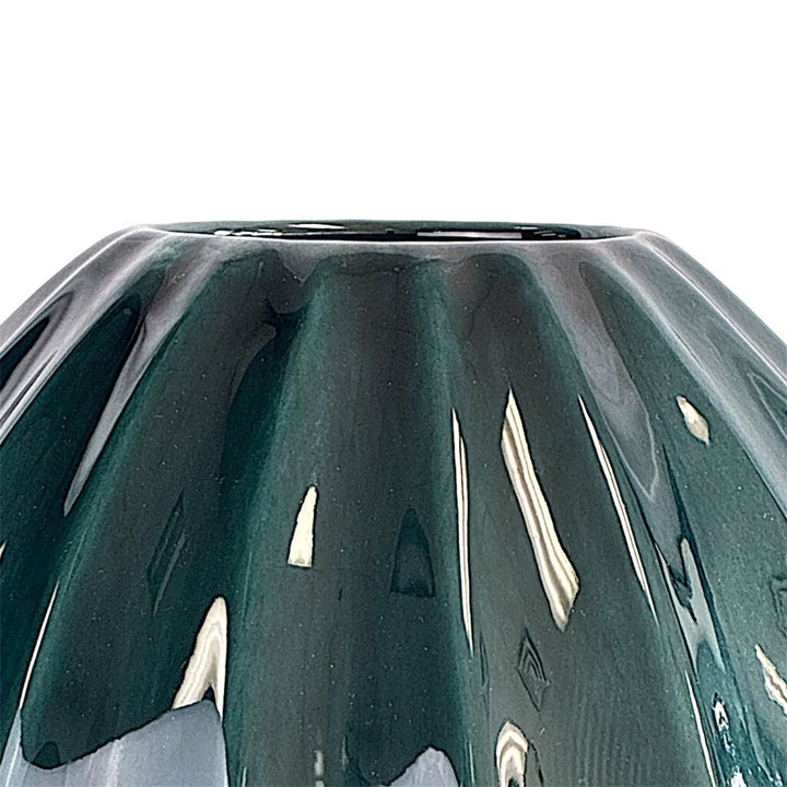 Fluted Ceramic Vase