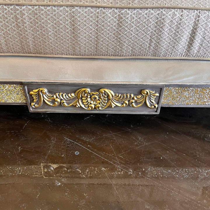 Orig Price $2500 - Jeweled Loveseat w/ Accent Pillows