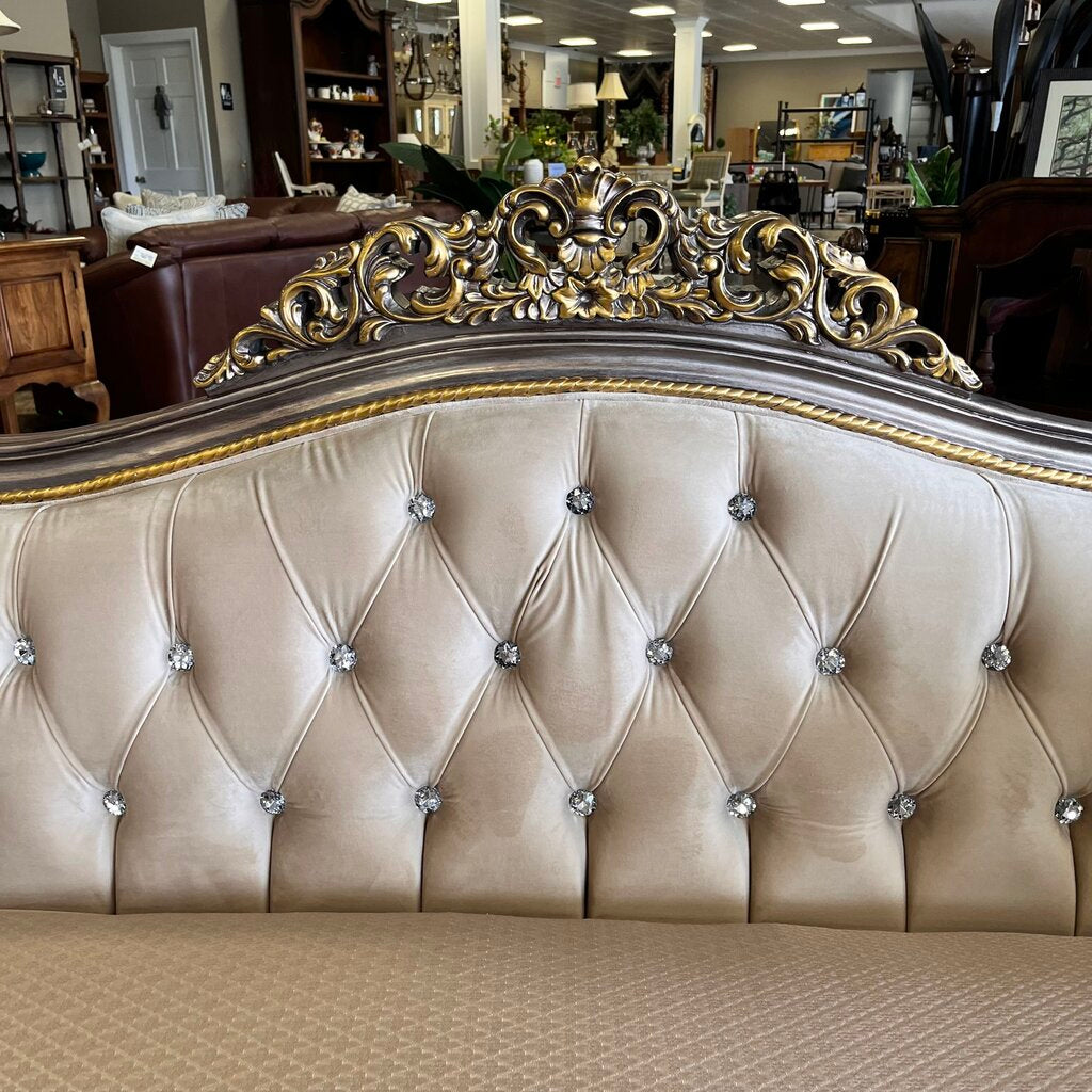 Orig Price $2500 - Jeweled Loveseat w/ Accent Pillows