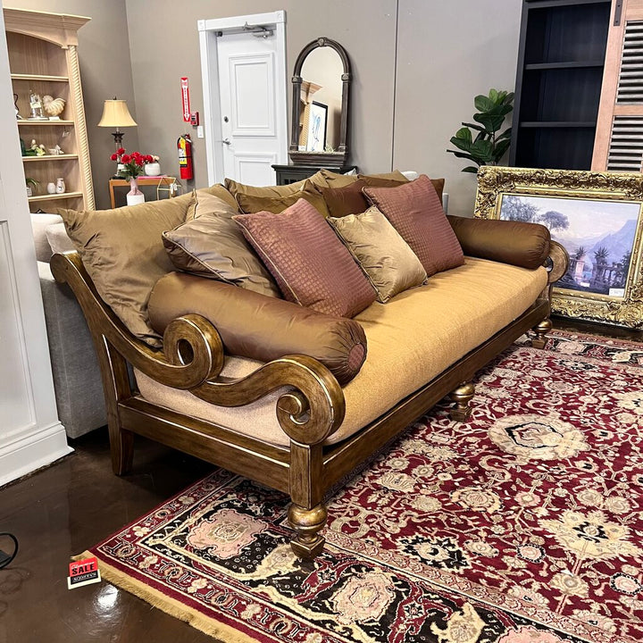 Orig Price $5000 - Metallic Sofa w/ Accent Pillows