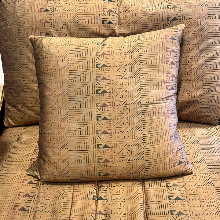 Orig Price $2500 - Metallic Chair & 1/2 w/ Accent Pillow