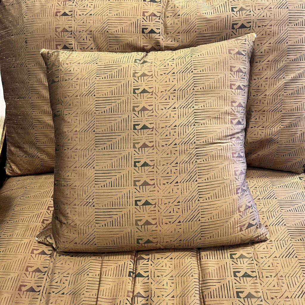 Orig Price $2500 - Metallic Chair & 1/2 w/ Accent Pillow