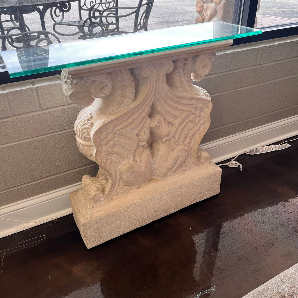 Orig Price $400 - Carved Sofa Table