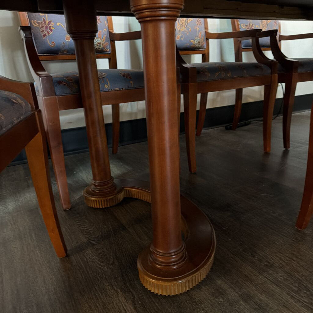 Orig Price $20,000 - Dining Table with 2 Leaves and 8 Chairs