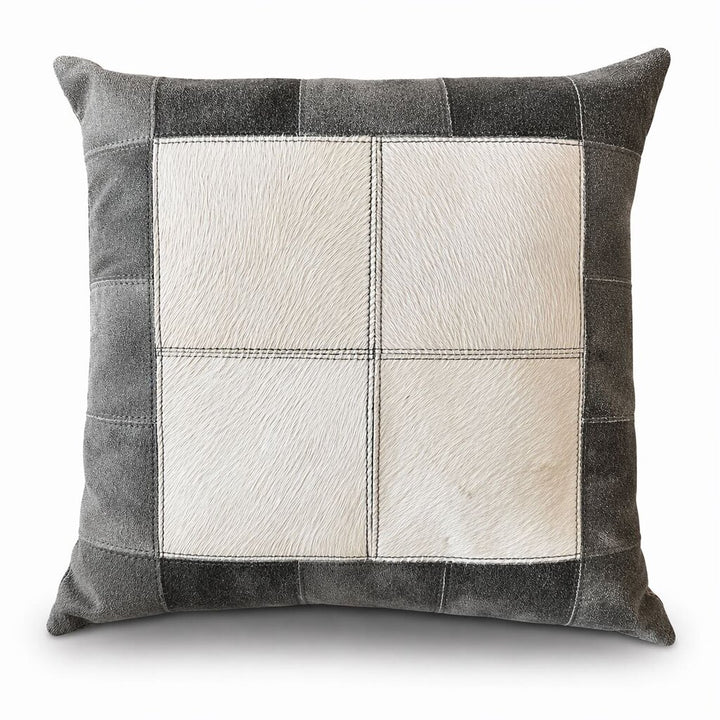 Orig. Price $125 - Patchwork Leather Pillow