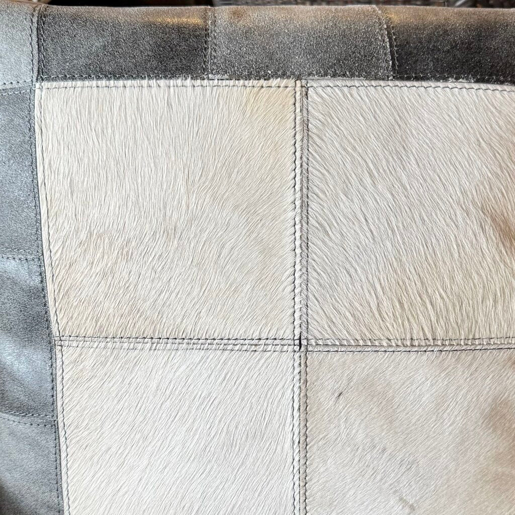 Orig. Price $125 - Patchwork Leather Pillow