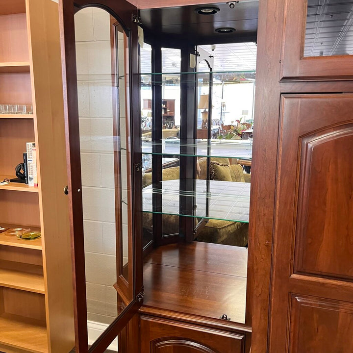 Media Center w/ Curio Cabinets