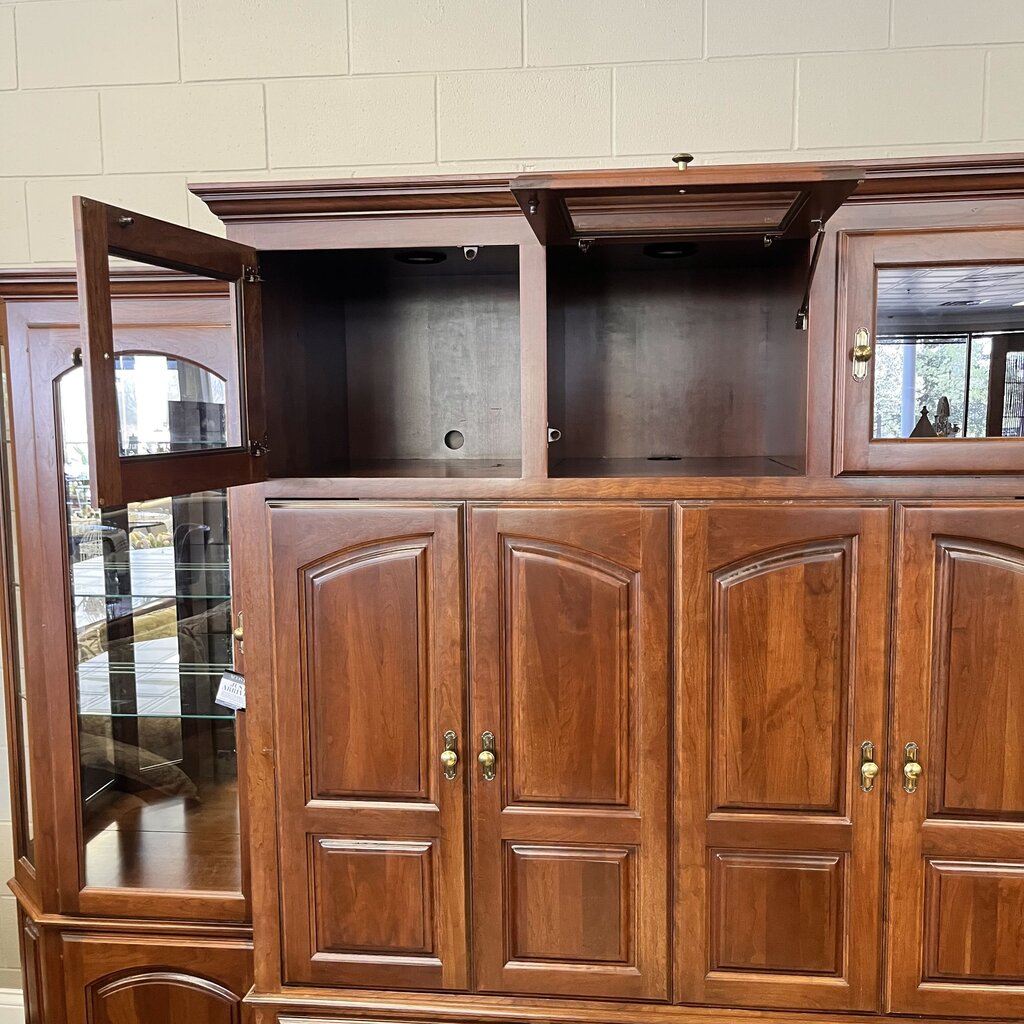 Media Center w/ Curio Cabinets
