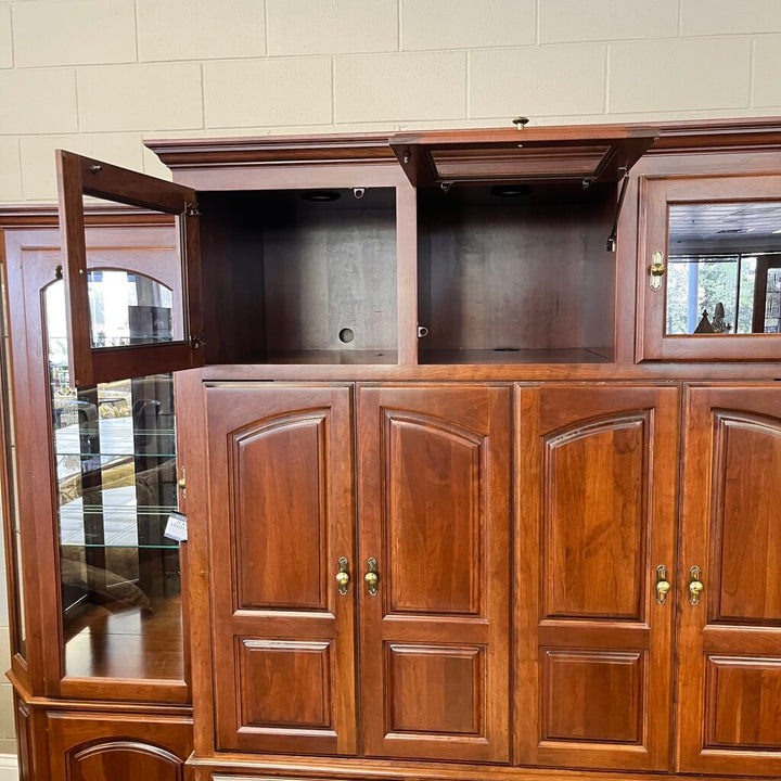 Media Center w/ Curio Cabinets