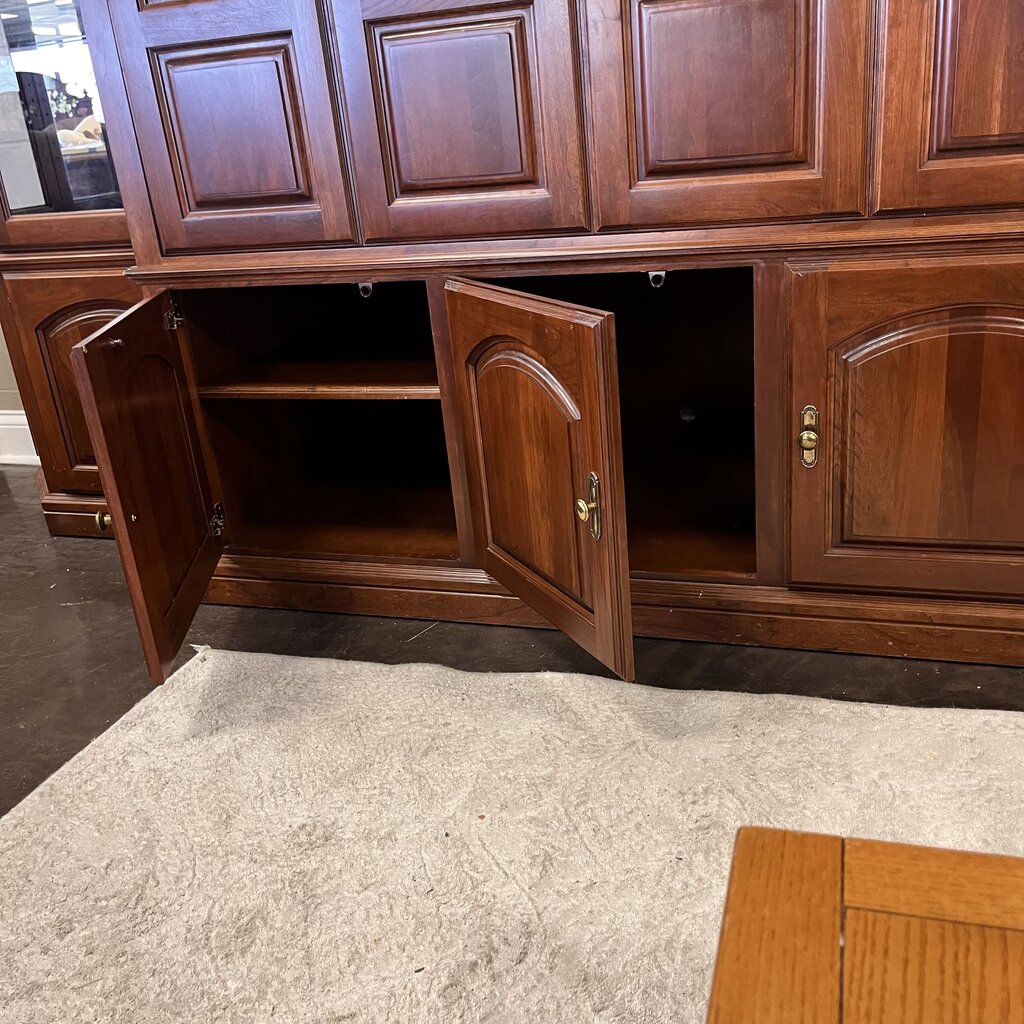 Media Center w/ Curio Cabinets
