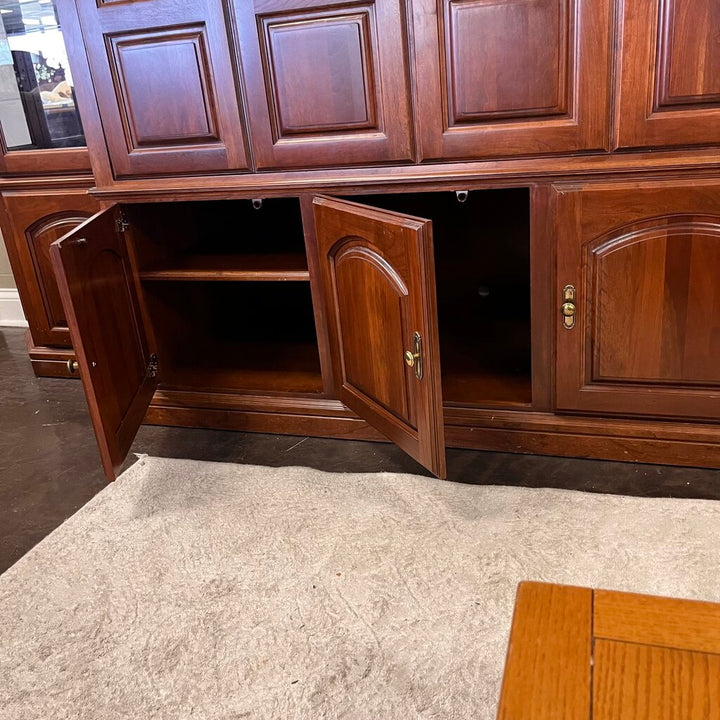 Media Center w/ Curio Cabinets