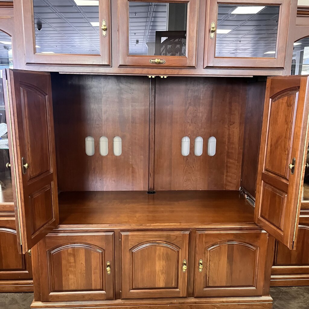 Media Center w/ Curio Cabinets