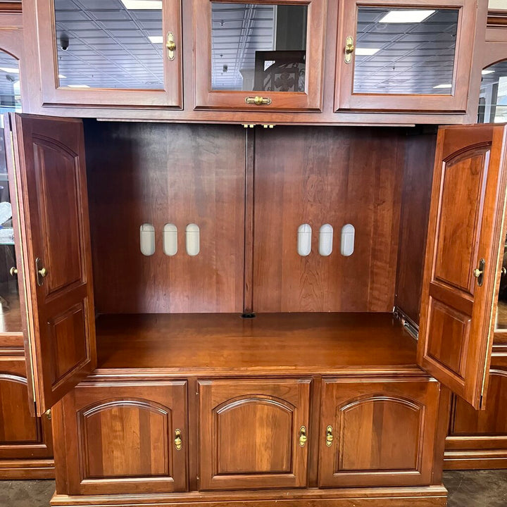 Media Center w/ Curio Cabinets