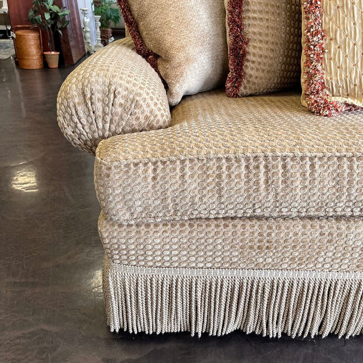 Sofa w/ Chaise & Accent Pillows