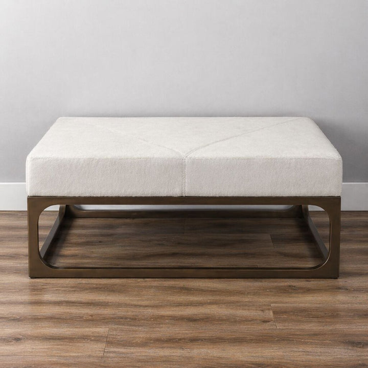 Orig. Price $2200 Melanie Hair-on-Hide Ottoman