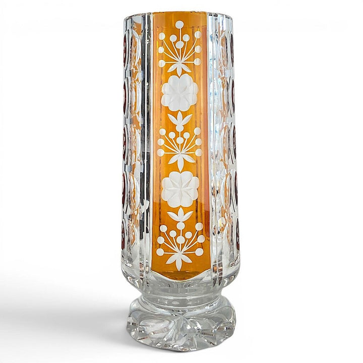Cut-to-Clear Tall Crystal Vase
