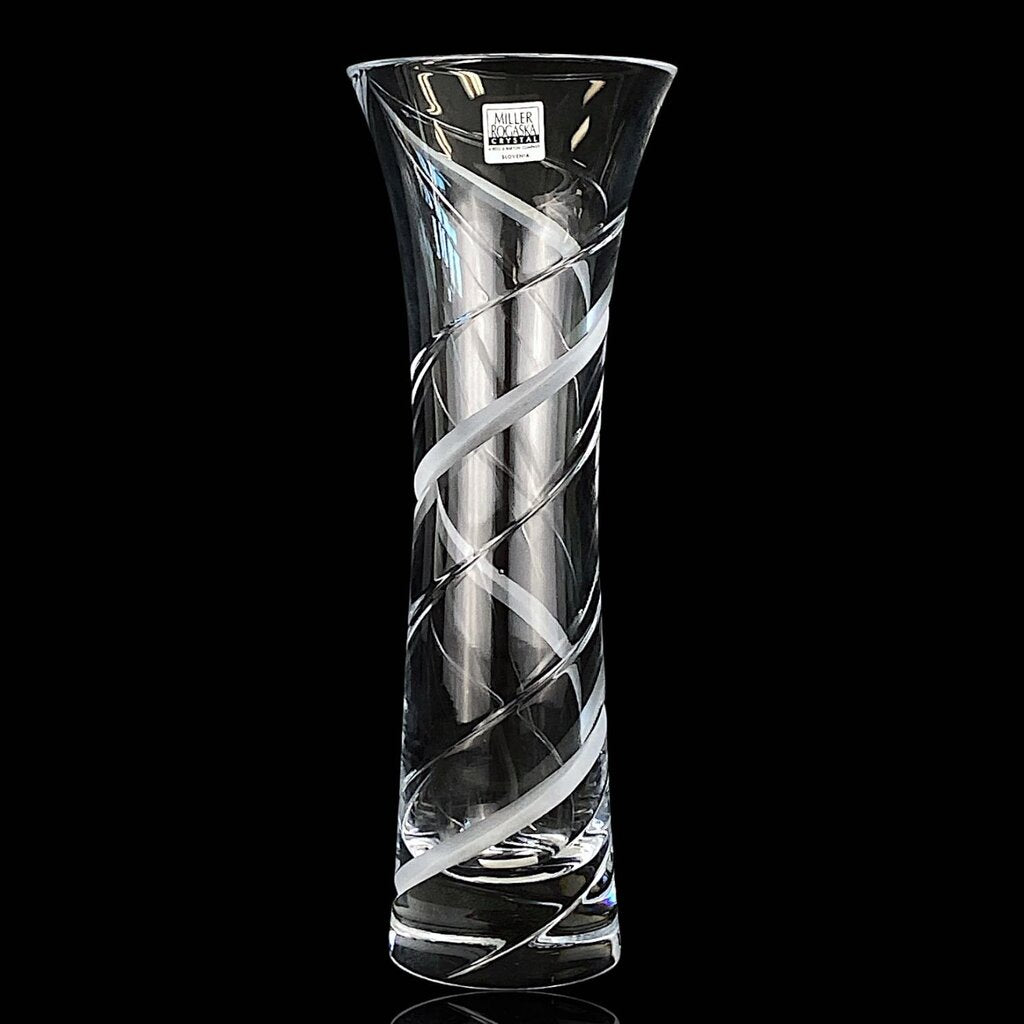 Orig. Price $55 - Cut Crystal Vase - Odyssey - Box Available