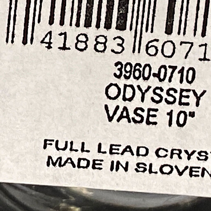 Orig. Price $55 - Cut Crystal Vase - Odyssey - Box Available