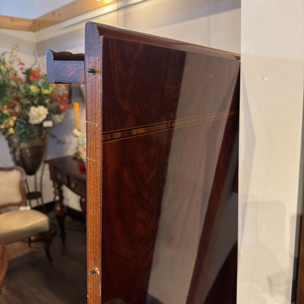 Orig Price $7500 - Round Pedestal Dining Table with Carved Edge