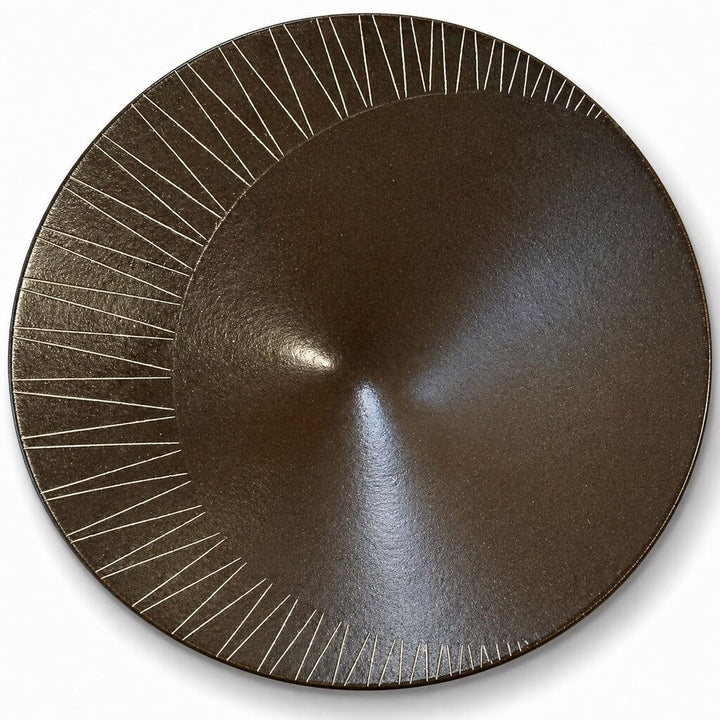 RARE Vintage Larry Laslo Line Carved Centerpiece Bowl