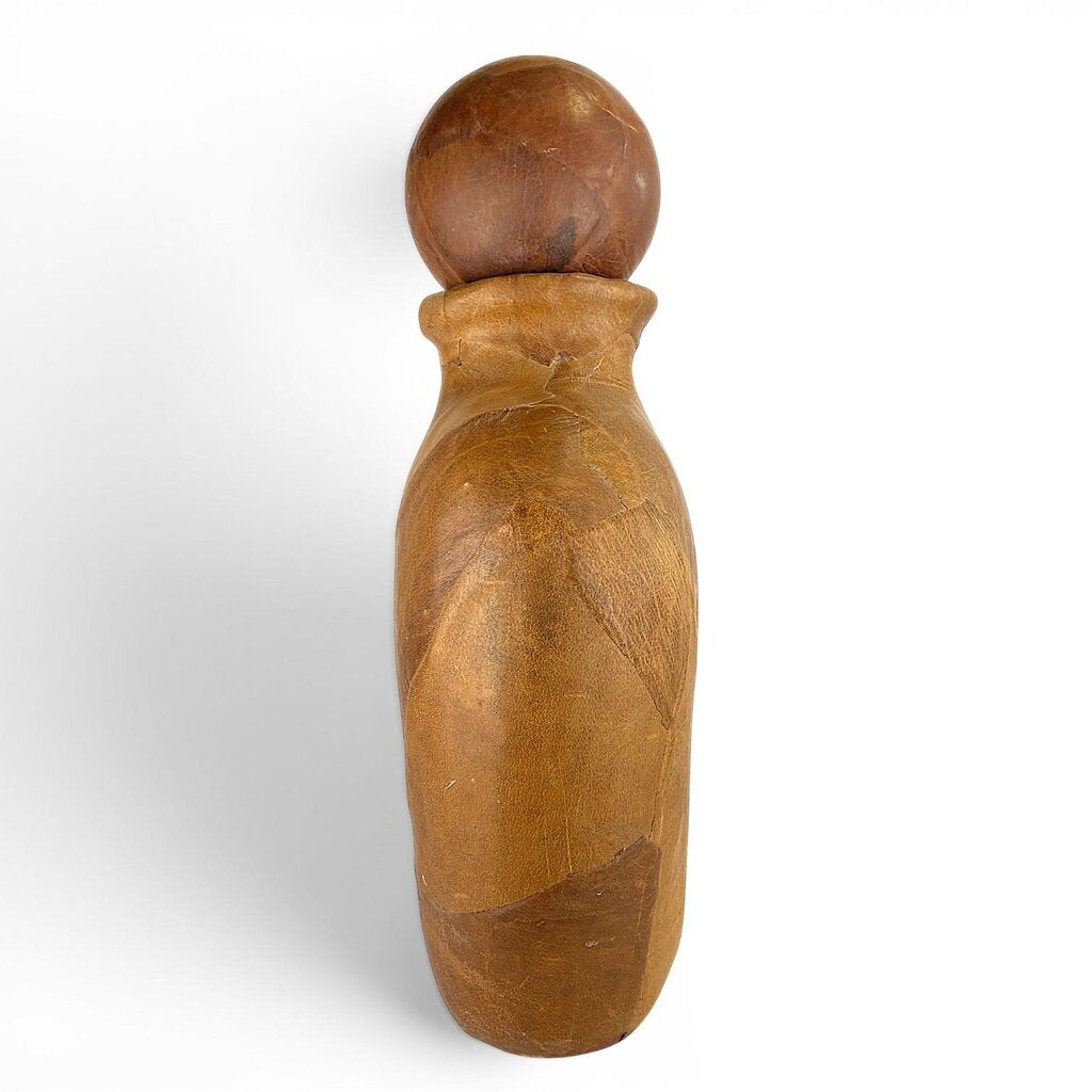 Orig. Price $137 - Large Mache Vase w/ Orb Stopper