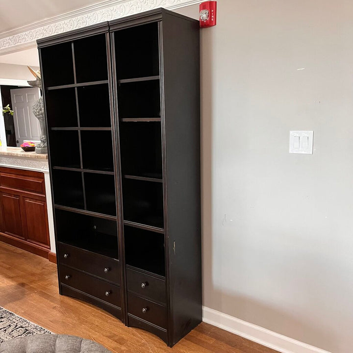 2 Piece Bookshelf w/ Storage