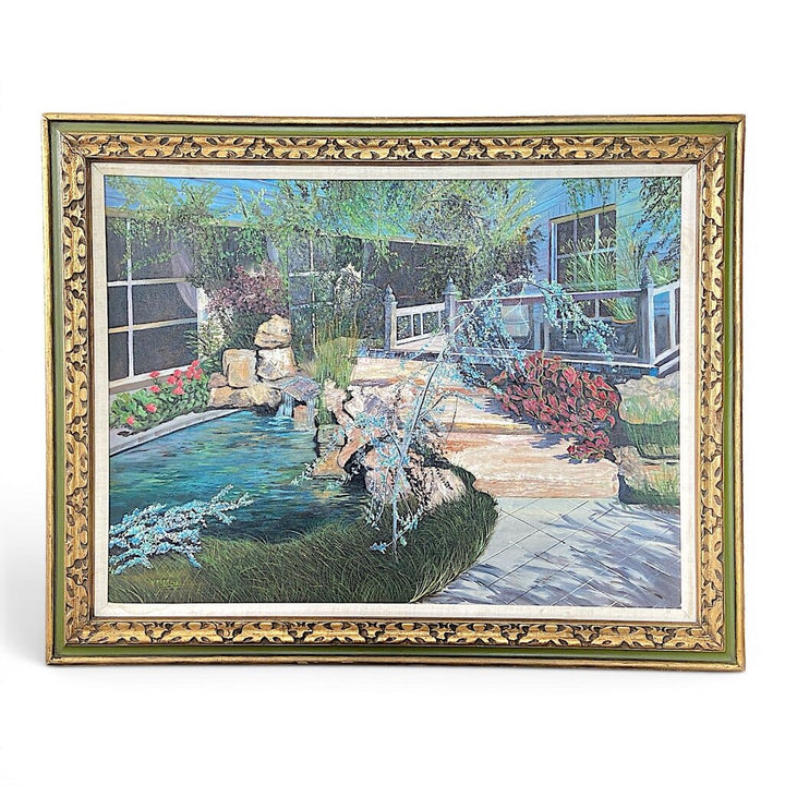 Orig. Price $1,200 - Framed "The Garden" Painting