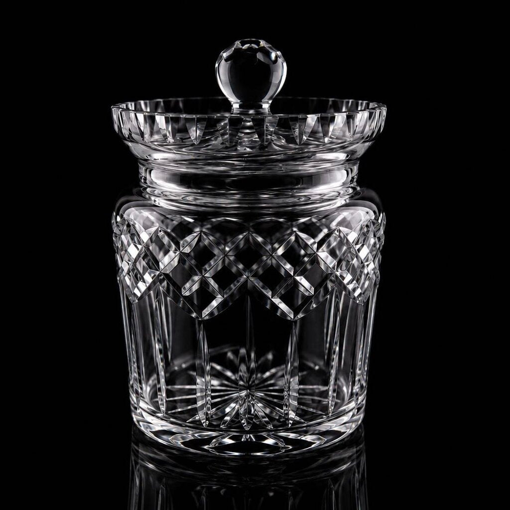 Crystal Biscuit Barrel - Lismore - BOX