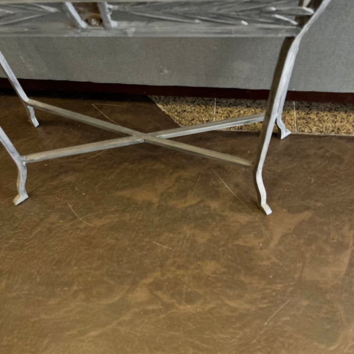 Orig Price $400 - Metal & Glass Sofa Table