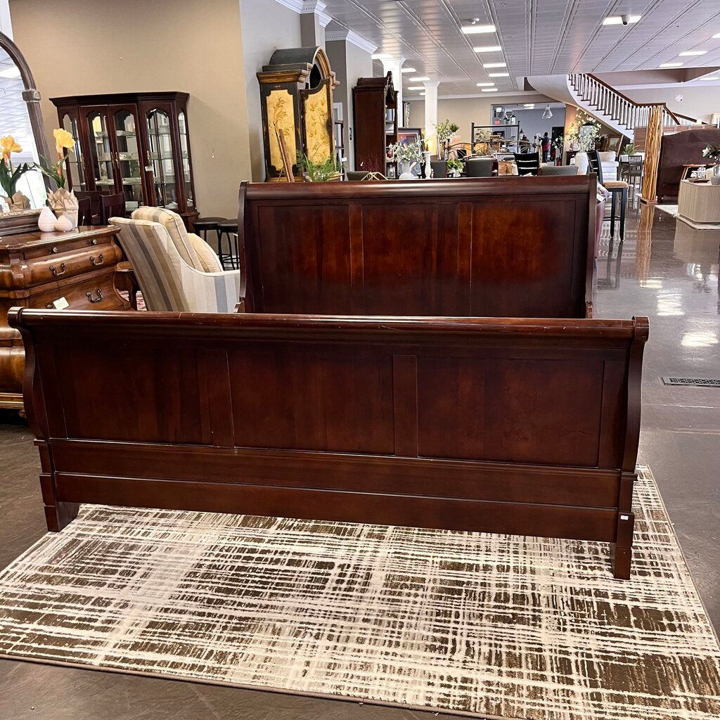 Orig Price $1049 - King Sleigh Bed