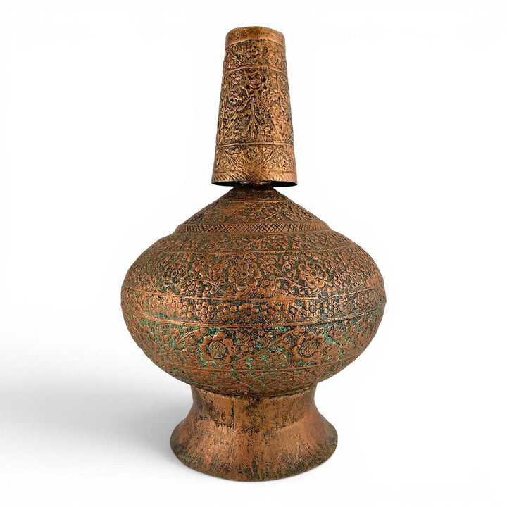 Decorative Repoussé Copper Carafe
