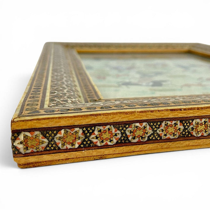 Khatam Kari Framed Hunting Scene Print
