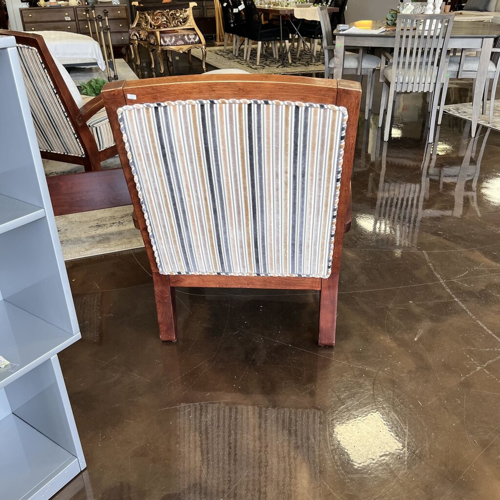 Orig Price $680 - Striped Accent Chair