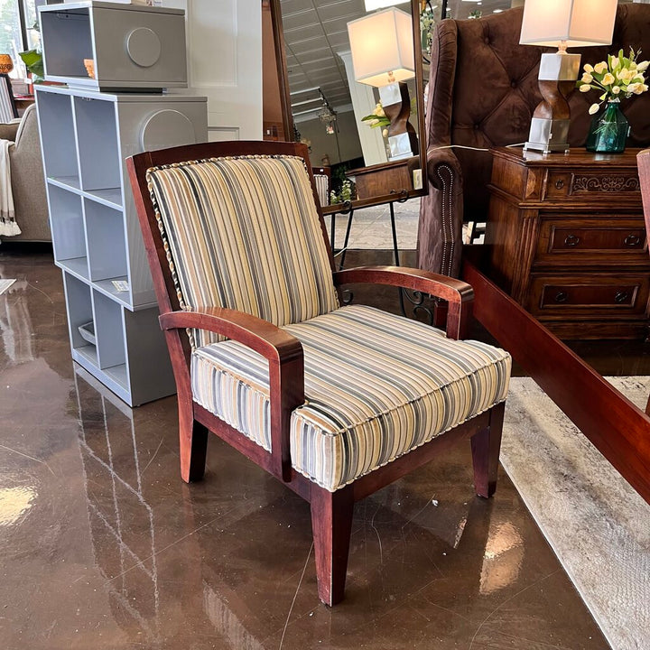 Orig Price $680 - Striped Accent Chair
