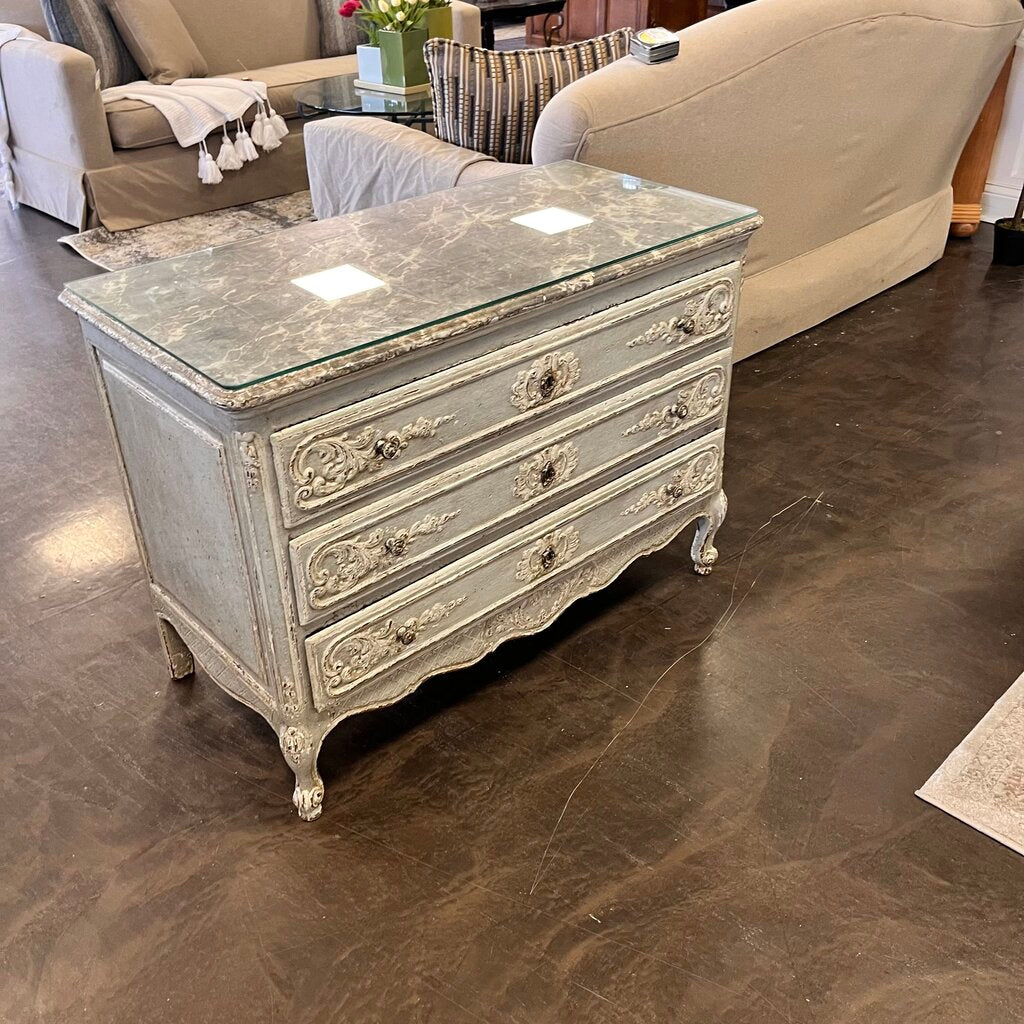 Antique French Chest w/ Marble Top