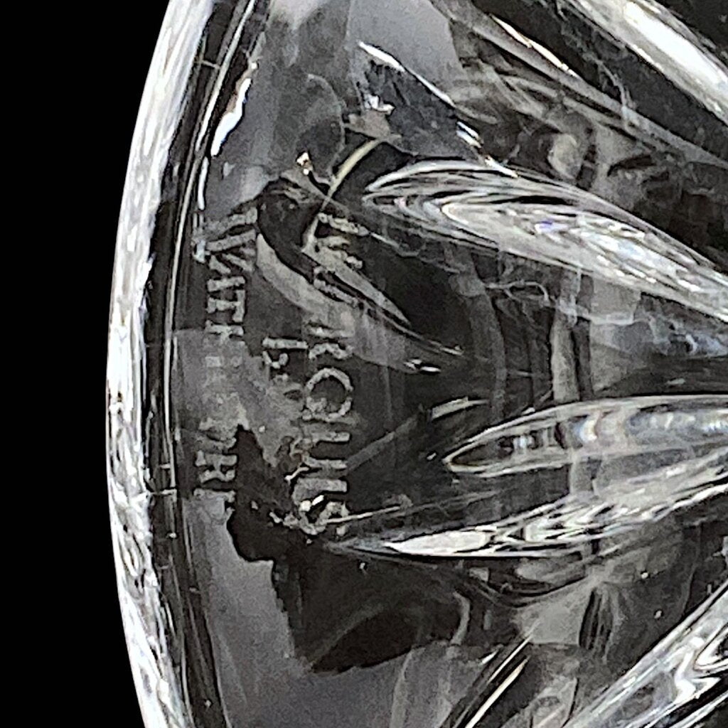 Set of 8 Cut Crystal Wine Goblets - Markham